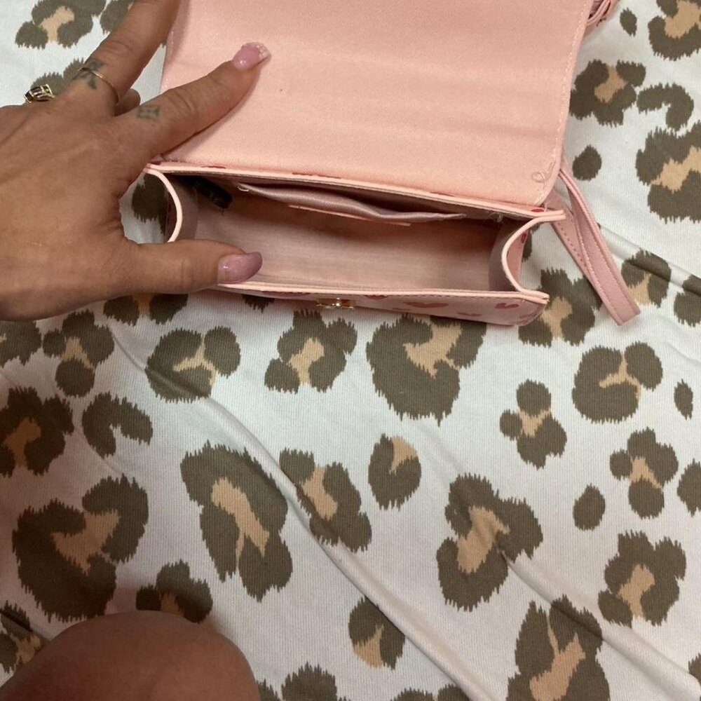 Pink Heart Print Mini Bag - Picture 6 of 6